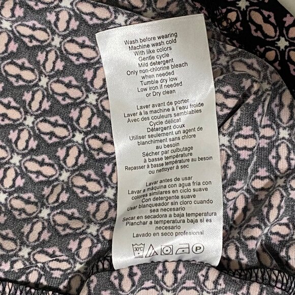 Motherhood Maternity Faux Wrap Dress M Geometric Print Career Office Church - Picture 6 of 6